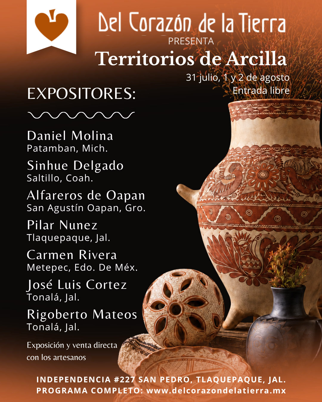 DCDLT – Cartel Territorios de Arcilla –  Cartel para Redes y Wha